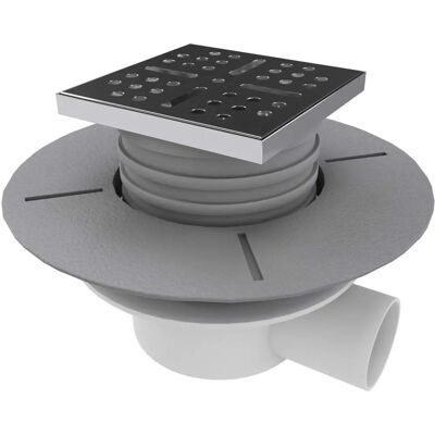 Modèle MARWELL - Pour Éléments de Douche - Drain Horizontal - Gris Foncé - Publicité Modèle MARWELL - Pour Éléments de Douche - Drain Horizontal - Gris Foncé - Publicité