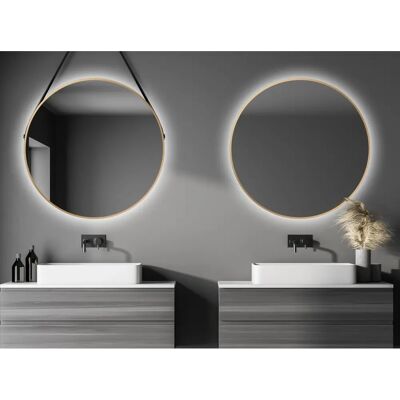 Specchio da parete LED rotondo TALOS con illuminazione indiretta - 80cm Specchio da parete LED rotondo TALOS con illuminazione indiretta - 80cm