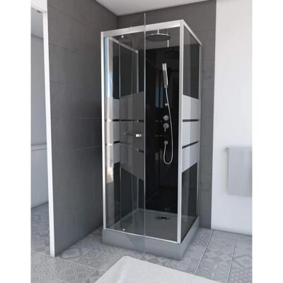 MARWELL Dusy Schwarz 70x225x70 cm - Duschkabine MARWELL Dusy Schwarz 70x225x70 cm - Duschkabine