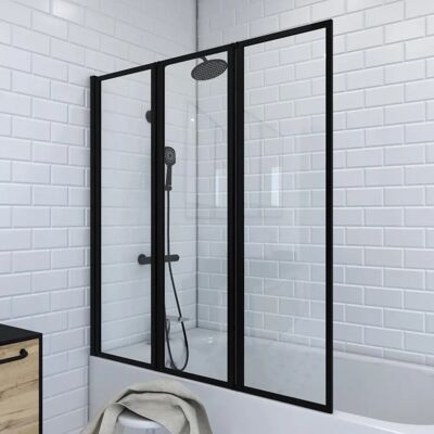 Marwell Triple Black - Sicherheitsglas Badewannenfaltwand Marwell Triple Black - Sicherheitsglas Badewannenfaltwand