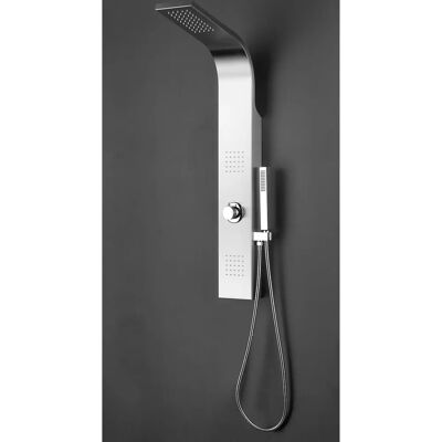 MARWELL Toya Duschsäule - Edelstahl, 100cm, Inklusive Kopf & Handbrause MARWELL Toya Duschsäule - Edelstahl, 100cm, Inklusive Kopf & Handbrause