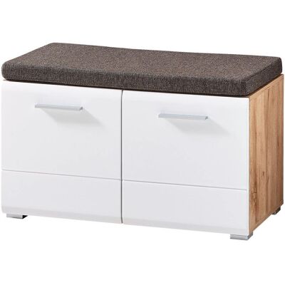 Voleo Holz Schuhbank - 80x48x37 cm - weiß Voleo Holz Schuhbank - 80x48x37 cm - weiß