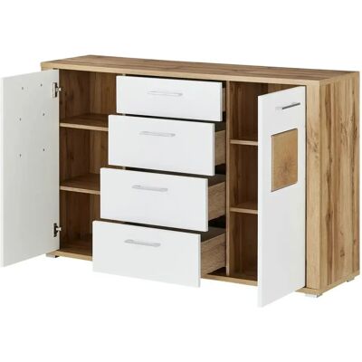 Sconto Jameln 144x90cm Holzfarben Kommode - Möbel Sconto Jameln 144x90cm Holzfarben Kommode - Möbel