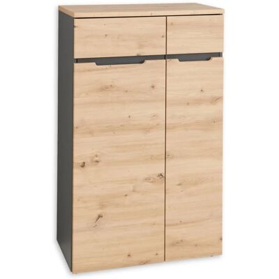 INNOSTYLE Aktenschrank - 75x122x38 cm, 2 Türen, FSC, Holzoptik INNOSTYLE Aktenschrank - 75x122x38 cm, 2 Türen, FSC, Holzoptik