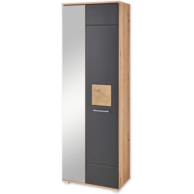 Innostyle Garderobenschrank - Artisan Eiche - Schwarz Matt - 195 cm - Kleiderschrank Innostyle Garderobenschrank - Artisan Eiche - Schwarz Matt - 195 cm - Kleiderschrank