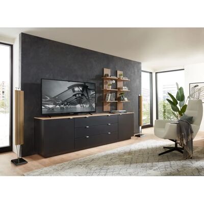 Allgemeiner Schrank - 240/77/44 cm - Dunkles Holz-Finish Allgemeiner Schrank - 240/77/44 cm - Dunkles Holz-Finish