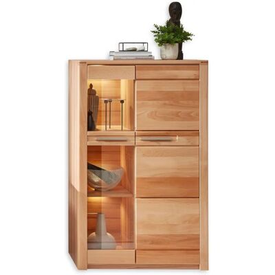 Carryhome Vitrína - Jadrový buk - 2 Türen - LED-Beleuchtung - Vitrína Carryhome Vitrína - Jadrový buk - 2 Türen - LED-Beleuchtung - Vitrína