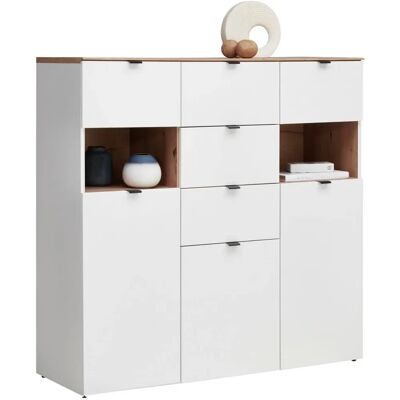 Homin Fehér tölgy 125/125/44cm Szekrény - Storage Cabinet Homin Fehér tölgy 125/125/44cm Szekrény - Storage Cabinet