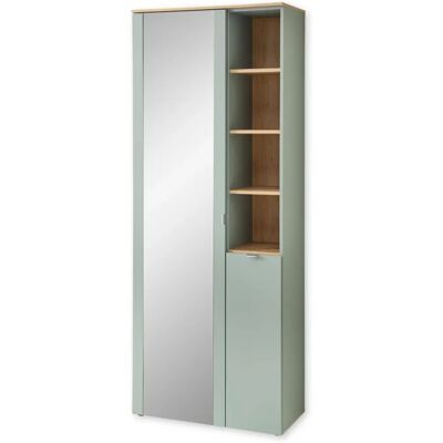 INNOSTYLE BARI Grüner Kleiderschrank mit Spiegel - Moderne Aufbewahrung INNOSTYLE BARI Grüner Kleiderschrank mit Spiegel - Moderne Aufbewahrung