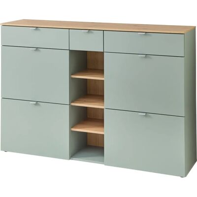 Innnostyle Bari Schuhschrank mit Softclose, Grün - Schuhschrank Innnostyle Bari Schuhschrank mit Softclose, Grün - Schuhschrank
