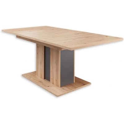 Carryhome Ausziehbarer Tisch - Eiche Artisan - Graphit - 160-210 cm Carryhome Ausziehbarer Tisch - Eiche Artisan - Graphit - 160-210 cm