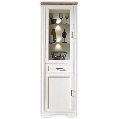 INNOSTYLE Jasmin Vitrine - Fehér, 66cm x 204cm - Üveg és MDF Tároló szekrény INNOSTYLE Jasmin Vitrine - Fehér, 66cm x 204cm - Üveg és MDF Tároló szekrény