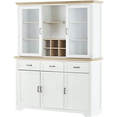 INNOSTYLE Jasmin Weiß Schrank - Rahmenoptik, Glas, Soft-Close INNOSTYLE Jasmin Weiß Schrank - Rahmenoptik, Glas, Soft-Close
