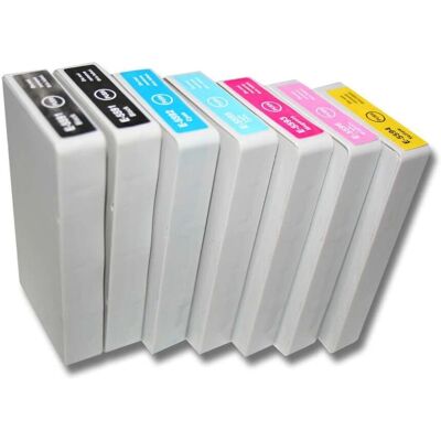 vhbw 7x Cartouches d'encre - Compatible avec Epson Stylus Photo RX700 - Noir, Cyan, Magenta, Jaune, Cyan clair, Magenta clair - Publicité vhbw 7x Cartouches d'encre - Compatible avec Epson Stylus Photo RX700 - Noir, Cyan, Magenta, Jaune, Cyan clair, Magenta clair - Publicité