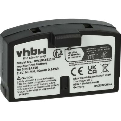 vhbw AKG Kopfhörer Batterie - Kompatibel, 60mAh, NiMH vhbw AKG Kopfhörer Batterie - Kompatibel, 60mAh, NiMH