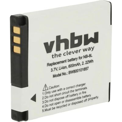 Batterie Canon NB-8L - Li-Ion, 600mAh, pour PowerShot Batterie Canon NB-8L - Li-Ion, 600mAh, pour PowerShot