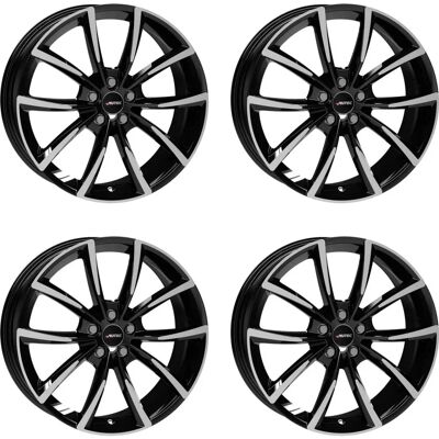 Autec Astana Schwarze Leichtmetallfelge - 9x19 ET 48 5/120 - Alufelge Autec Astana Schwarze Leichtmetallfelge - 9x19 ET 48 5/120 - Alufelge