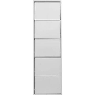 HEINE HOME Schuhschrank - 3-türiger Stahl Silber Schrank HEINE HOME Schuhschrank - 3-türiger Stahl Silber Schrank
