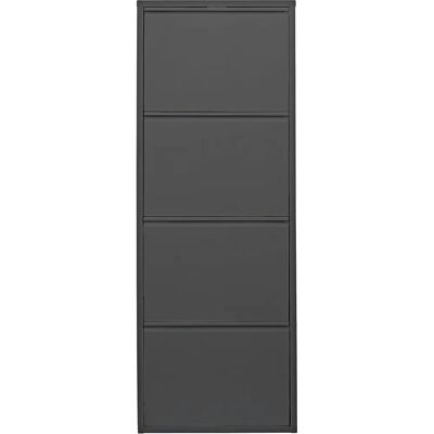HEINE HOME Schuhschrank - 4 Klappen - Grau - Schuhaufbewahrung HEINE HOME Schuhschrank - 4 Klappen - Grau - Schuhaufbewahrung
