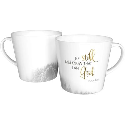 SCM Collection Mugg 'Be Still And Know' - Golddekor SCM Collection Mugg 'Be Still And Know' - Golddekor