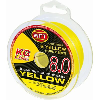 Wft Gelbe Geflochtene Angelschnur - 150 m, 0,10 mm, 13kg - Angelschnur Wft Gelbe Geflochtene Angelschnur - 150 m, 0,10 mm, 13kg - Angelschnur