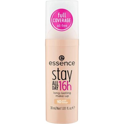 Base ESSENCE longue durée 16H - Fond de teint - Publicité Base ESSENCE longue durée 16H - Fond de teint - Publicité