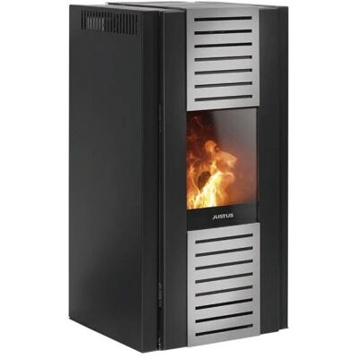 JUSTUS Sirkos Aqua 2.0 Pelletofen - Wasserführend, 9,4 kW, Schwarz Stahl JUSTUS Sirkos Aqua 2.0 Pelletofen - Wasserführend, 9,4 kW, Schwarz Stahl