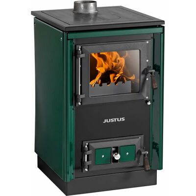 JUSTUS Rustico-50 2.0 Grüner Stahl Holzofen - Kaminofen JUSTUS Rustico-50 2.0 Grüner Stahl Holzofen - Kaminofen