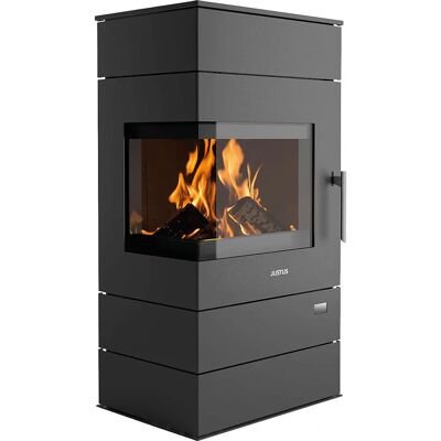 JUSTUS Voga Kaminofen - Stahl, Schwarz, 6,5 kW - Kaminofen JUSTUS Voga Kaminofen - Stahl, Schwarz, 6,5 kW - Kaminofen