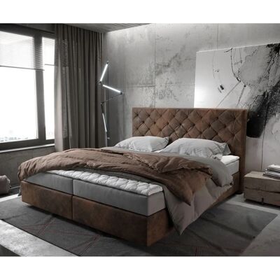DELIFE Boxspringbett Dream-Great 180x200 cm Vintage mit Matratze und Topper DELIFE Boxspringbett Dream-Great 180x200 cm Vintage mit Matratze und Topper