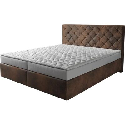 DELIFE Boxspringbett Dream-Great 180x200 cm Vintage mit Matratze und Topper DELIFE Boxspringbett Dream-Great 180x200 cm Vintage mit Matratze und Topper