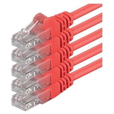 1aTTack.de 10m - rot - 5 Stück - CAT.6 Ethernet LAN Kabel 1aTTack.de 10m - rot - 5 Stück - CAT.6 Ethernet LAN Kabel