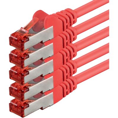1aTTack - 0.5m RJ45 Cat6 S/FTP - Rouge - network cable 1aTTack - 0.5m RJ45 Cat6 S/FTP - Rouge - network cable