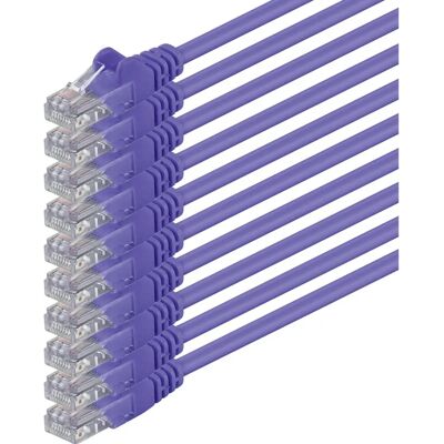 1aTTack - Cat6 UTP Kabel - 0,5 m - Violett - Networking Cable 1aTTack - Cat6 UTP Kabel - 0,5 m - Violett - Networking Cable