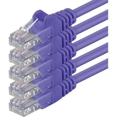 1aTTack 1m Câble Ethernet LAN Cat6 Violet - Câble réseau de haute qualité 1aTTack 1m Câble Ethernet LAN Cat6 Violet - Câble réseau de haute qualité