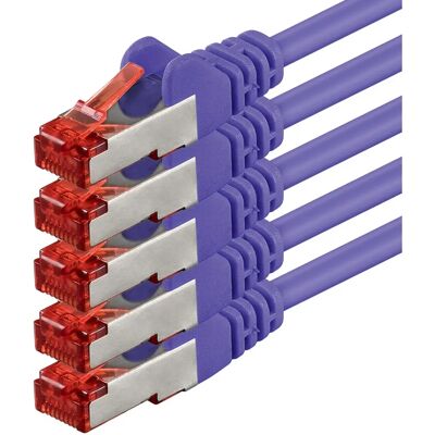 1aTTack - 2.0m Cat6 S/FTP RJ-45 M/M - Violet - Kabel 1aTTack - 2.0m Cat6 S/FTP RJ-45 M/M - Violet - Kabel