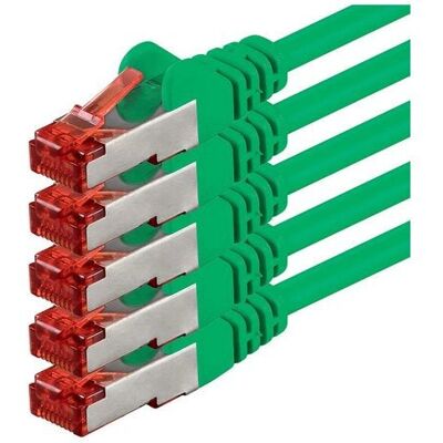 1aTTack - Cat6 S/FTP Cable - 5m - Vert - Networking Cable 1aTTack - Cat6 S/FTP Cable - 5m - Vert - Networking Cable
