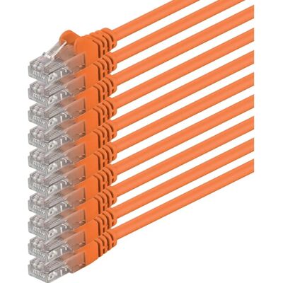 Câble réseau LAN Ethernet Cat6 orange 0,25m - Haute qualité Câble réseau LAN Ethernet Cat6 orange 0,25m - Haute qualité