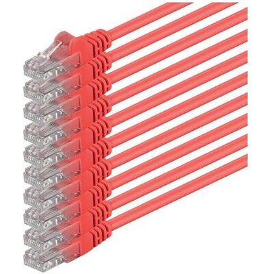 1aTTack - Cat6 S/FTP - 0.25m - Rouge - Câble 1aTTack - Cat6 S/FTP - 0.25m - Rouge - Câble