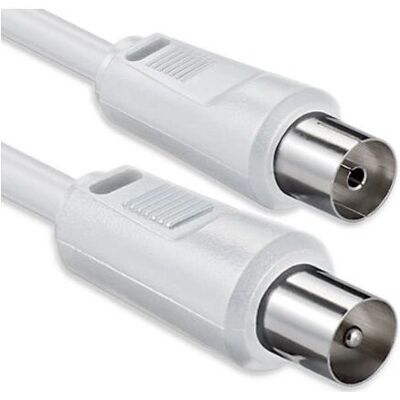 1aTTack 7507188 - câble coaxial - Blanc 1aTTack 7507188 - câble coaxial - Blanc