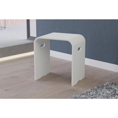 Tabouret Bernstein PB4002 - Résine minérale moderne et imperméable - Blanc mat - Publicité Tabouret Bernstein PB4002 - Résine minérale moderne et imperméable - Blanc mat - Publicité
