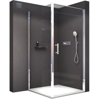 Bernstein EX416 - Cabine de douche d'angle nano verre - 90x90x195cm - Publicité Bernstein EX416 - Cabine de douche d'angle nano verre - 90x90x195cm - Publicité