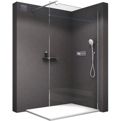 Bernstein Modèle EX101 Panneau de Douche Transparent - Type de Douche - Publicité Bernstein Modèle EX101 Panneau de Douche Transparent - Type de Douche - Publicité