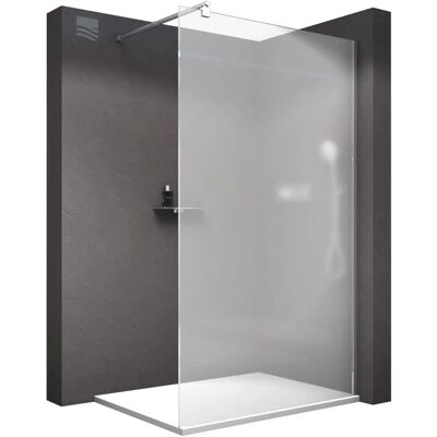 Bernstein Paroi de douche Walk-In en verre satiné - 10mm - Largeur réglable - Publicité Bernstein Paroi de douche Walk-In en verre satiné - 10mm - Largeur réglable - Publicité