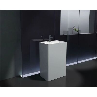 Bernstein PB2022 - Lavabo a colonna in resina bianco opaco - 60x42x90cm Bernstein PB2022 - Lavabo a colonna in resina bianco opaco - 60x42x90cm