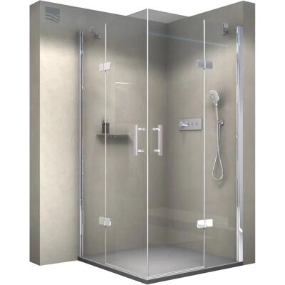 Bernstein Cabina Doccia Angolare 8mm Vetro Sicurezza Nano - Larghezza Regolabile Bernstein Cabina Doccia Angolare 8mm Vetro Sicurezza Nano - Larghezza Regolabile