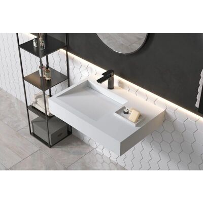 Bernstein PB2014 Lavabo sospeso - Pietra solida - 74x50cm Bernstein PB2014 Lavabo sospeso - Pietra solida - 74x50cm