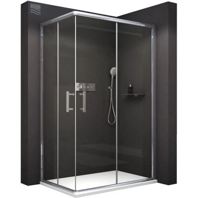 Bernstein - Box doccia angolare con vetro nano - 90x120x195cm Bernstein - Box doccia angolare con vetro nano - 90x120x195cm