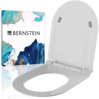 Cubierta de Asiento de WC Bernstein - Cierre suave, Diseño moderno Cubierta de Asiento de WC Bernstein - Cierre suave, Diseño moderno