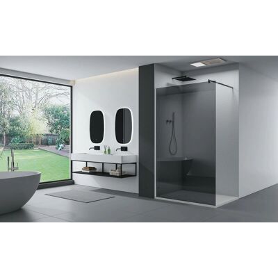 Bernstein EX101 Mampara de ducha fija de vidrio ahumado - 1500mm Bernstein EX101 Mampara de ducha fija de vidrio ahumado - 1500mm